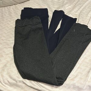 2 Pairs Navy & Gray Matty M Leggings - Small